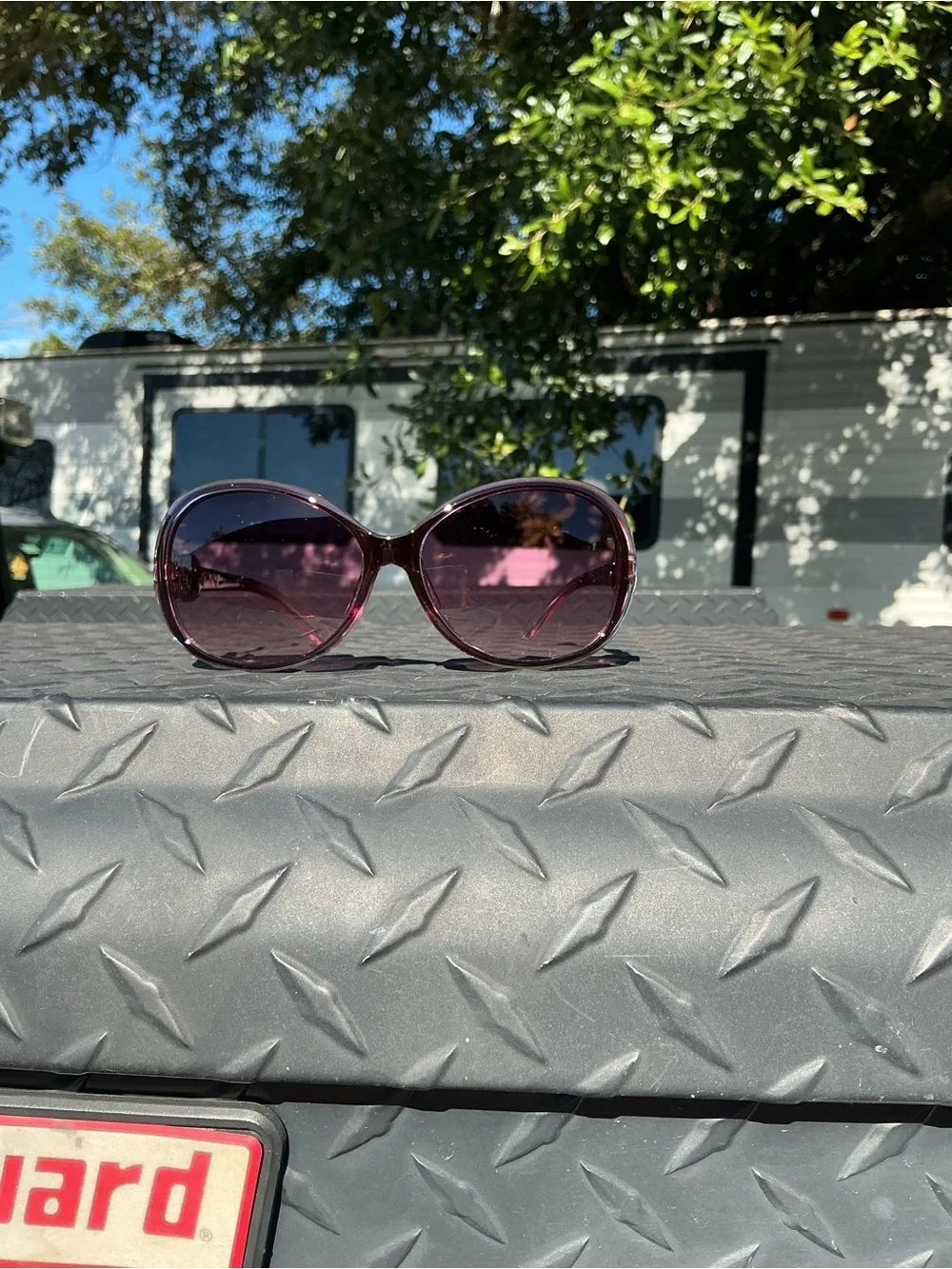 Women’s Purple Oversized Fashion Sunglasses – No Brand luxury glasses